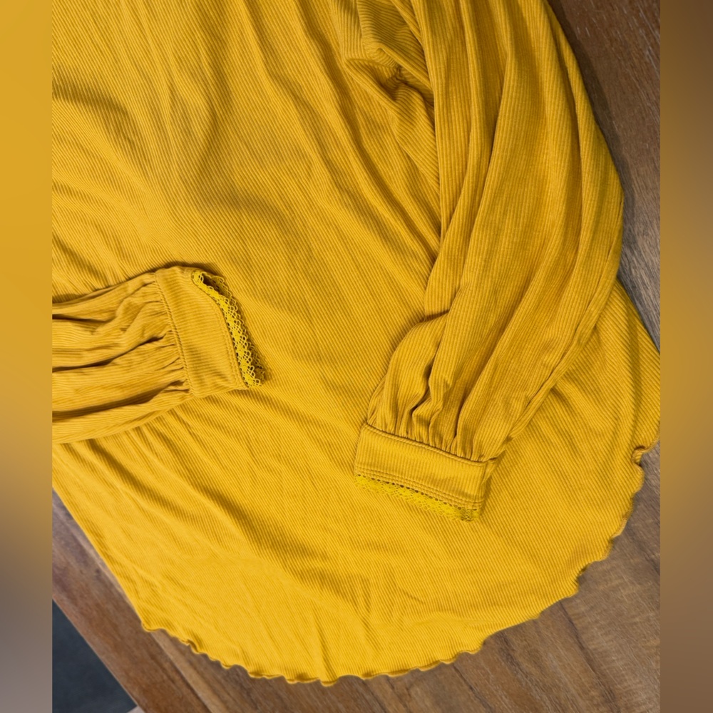 Free People Shimmy Shake Low Back Top Yellow Gold Size XS - Picture 7 of 10